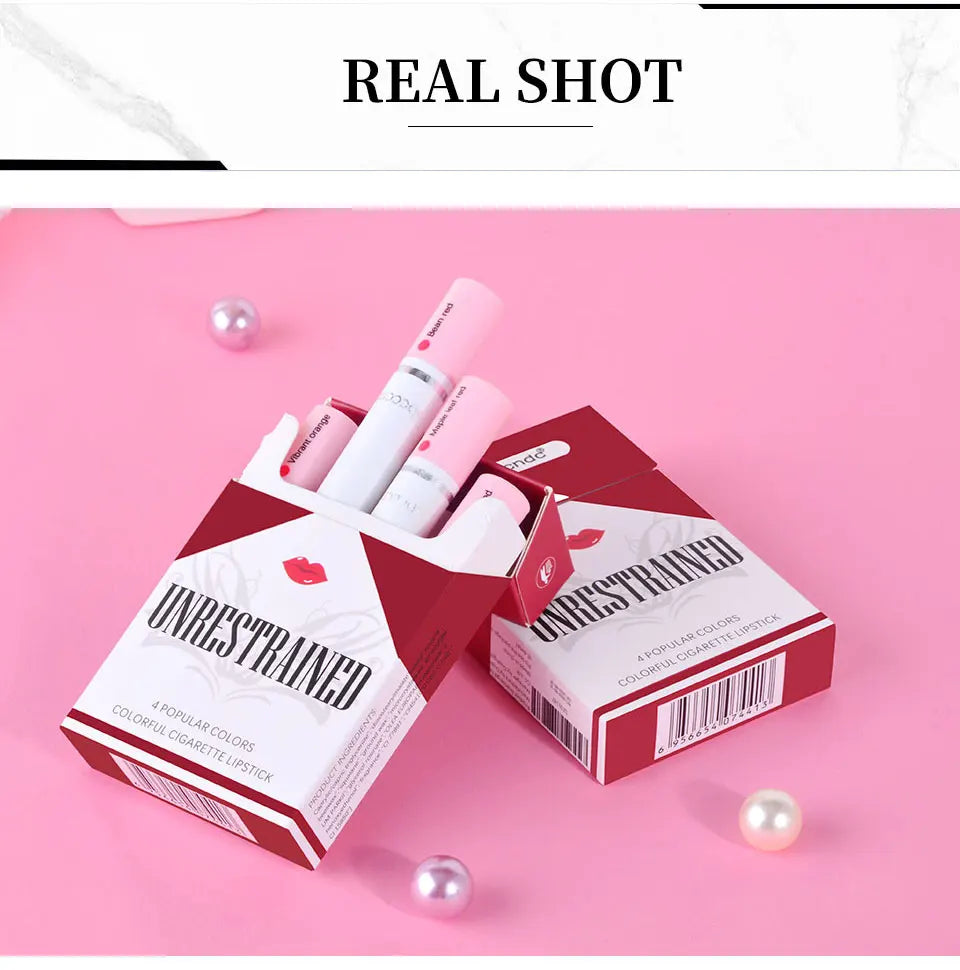 4-Piece Waterproof Matte Lipstick Set – Long-Lasting Perfect Valentine's Day Gift for Her