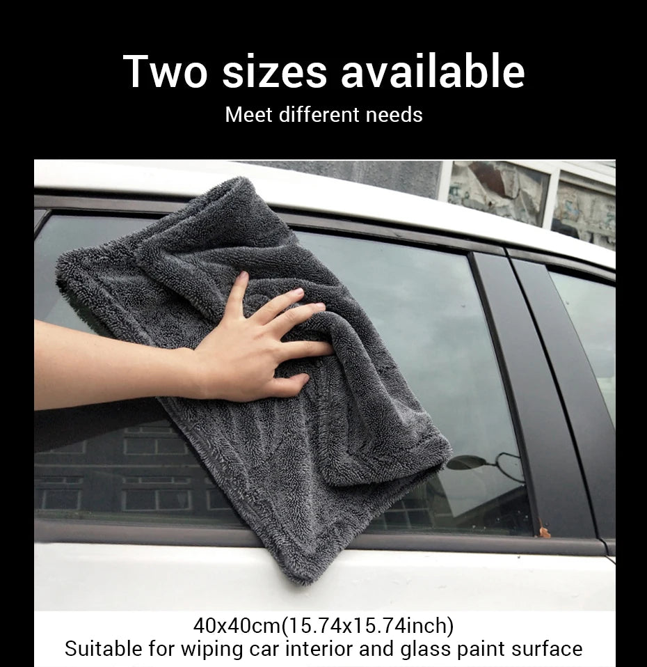 1200GSM Double-Sided Car Wash Towel – Super Absorbent Detailing Cloth