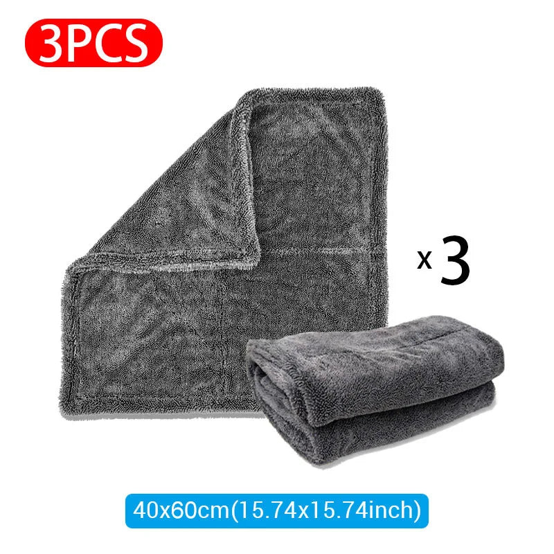 1200GSM Double-Sided Car Wash Towel – Super Absorbent Detailing Cloth