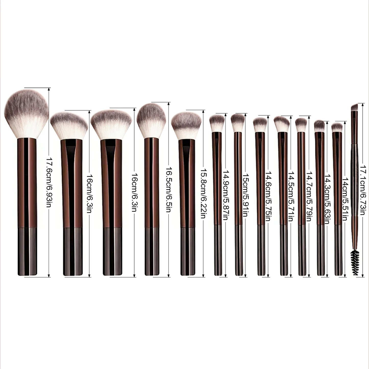 13PCS Professional Makeup Brush Set – Face & Eye Beauty Tools