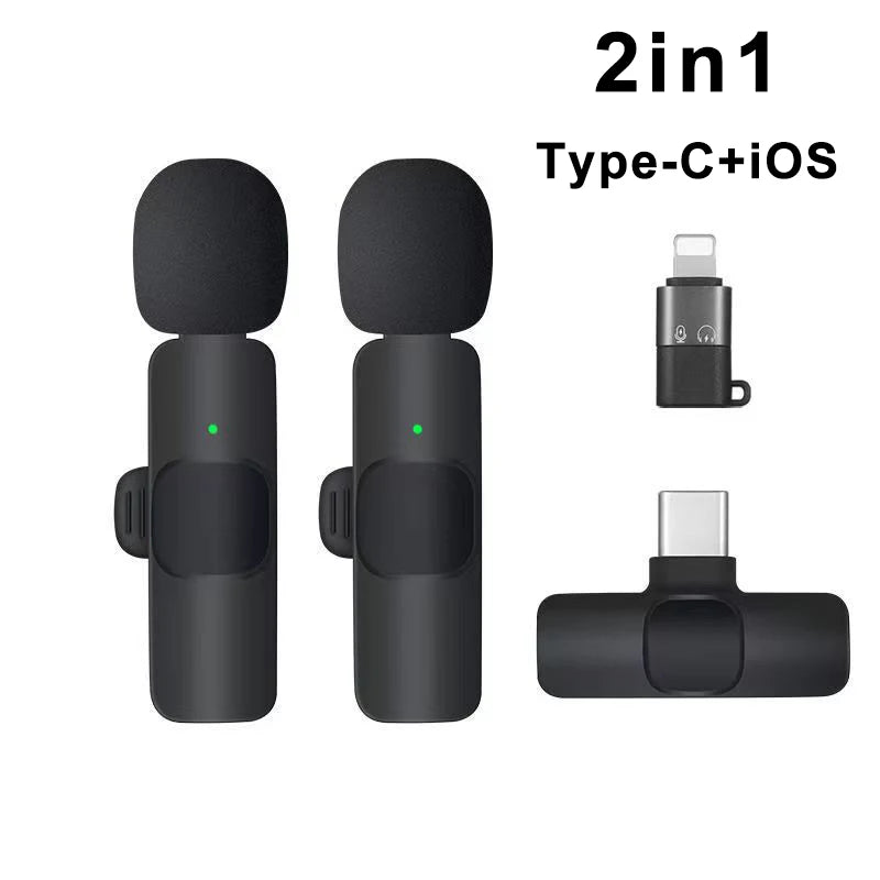 Wireless Lavalier Microphone – Mini Clip-On Mic for iPhone & Android (Live, Video, Gaming)