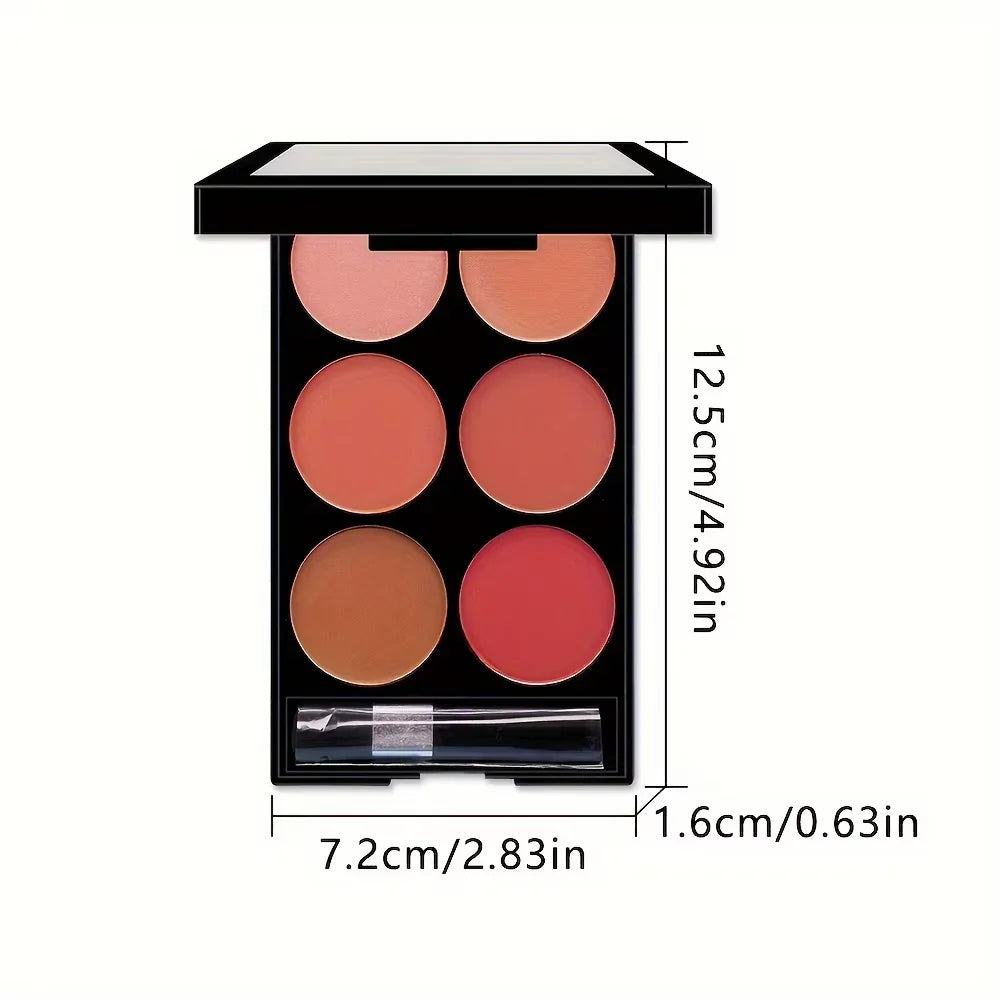 6-in-1 Waterproof Blush Stick with Built-in Brush