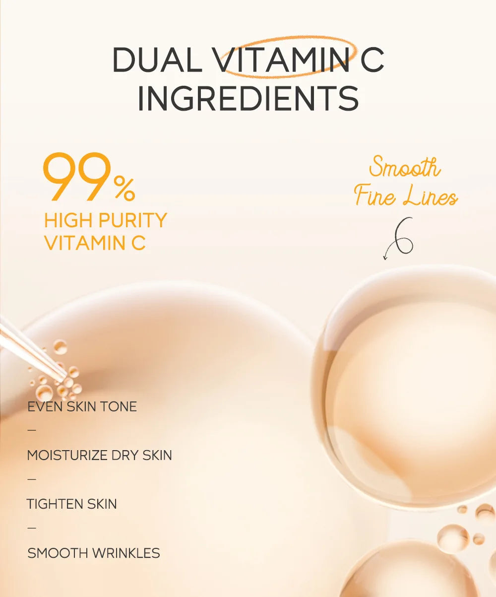 LAIKOU 3-Piece Skincare Set – Vitamin C, Sakura Snail Serum, Eye & Face Cream