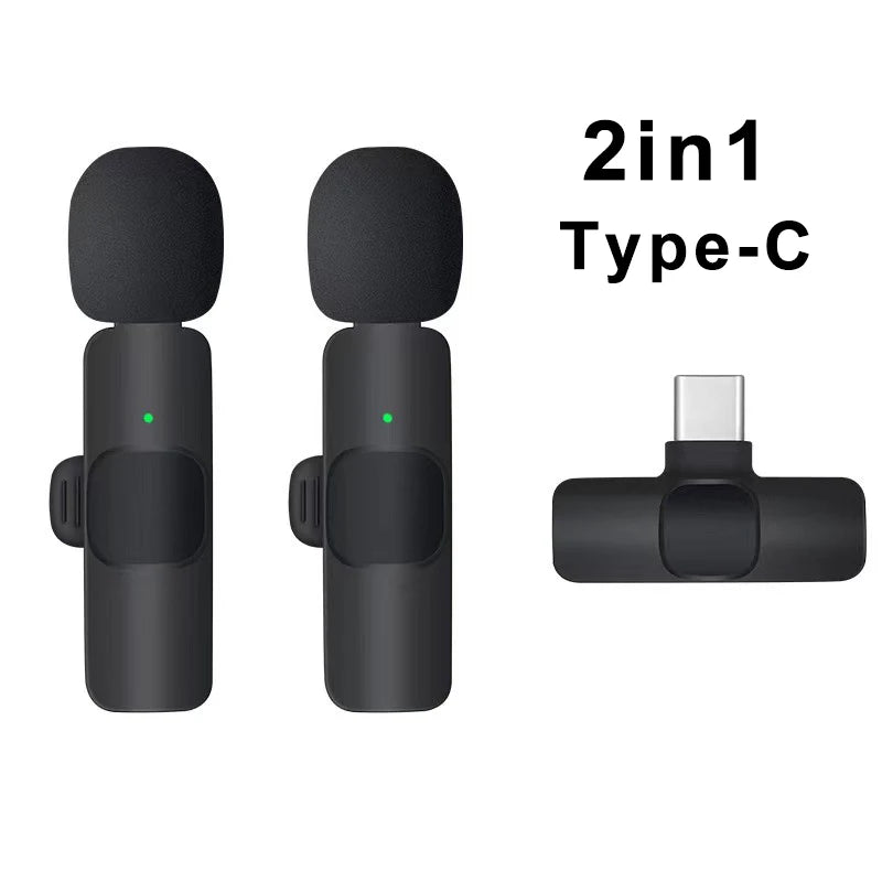 Wireless Lavalier Microphone – Mini Clip-On Mic for iPhone & Android (Live, Video, Gaming)