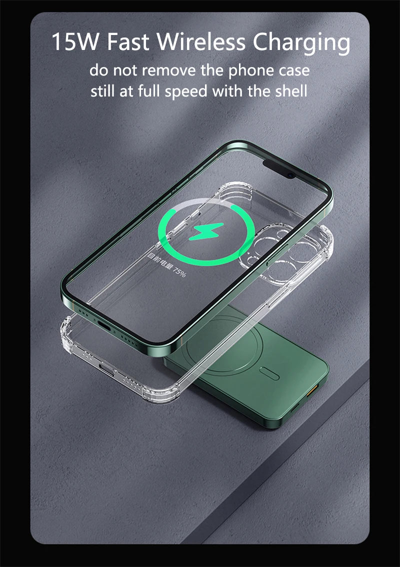 50000mAh Magnetic Wireless Power Bank – 22.5W Fast Charging