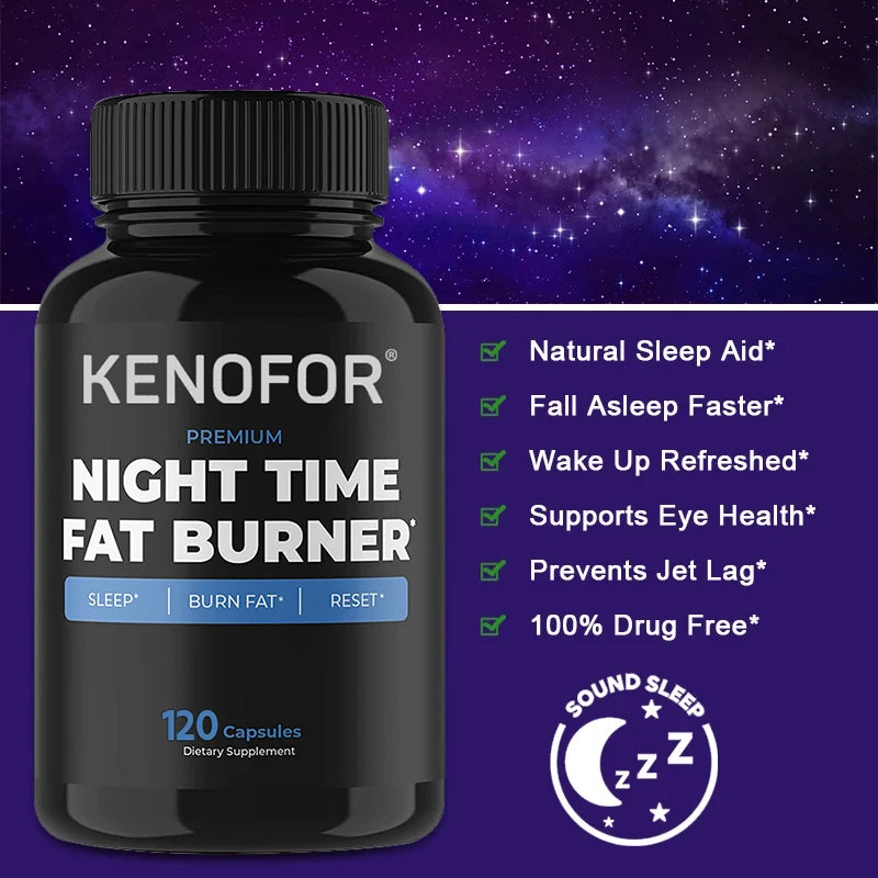 Night-Time Fat Burner – Sleep Support & Belly Fat Reducer