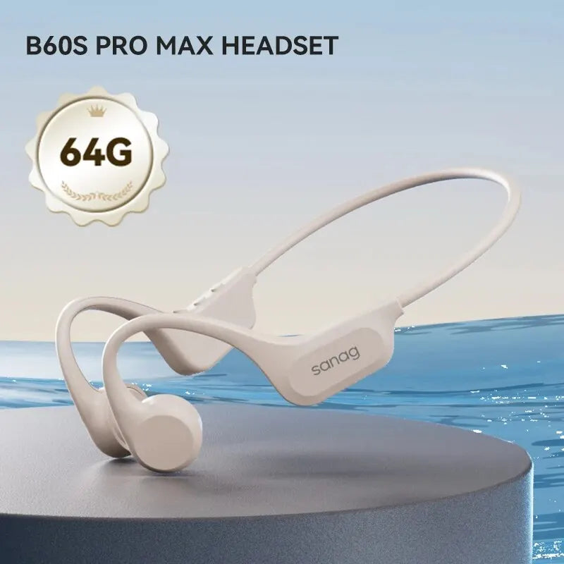Sanag B60S Waterproof Bone Conduction Earphones – 64GB MP3