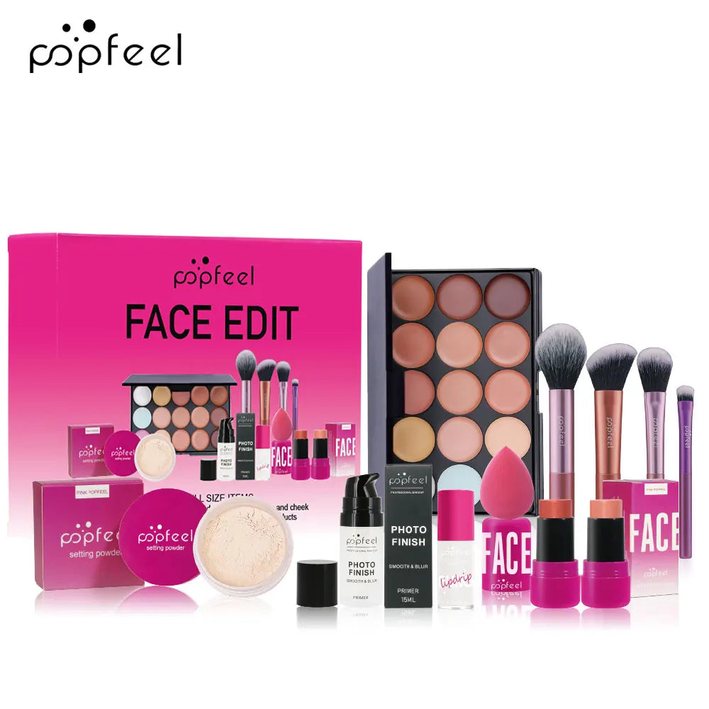 All-in-One Makeup Kit – Eyeshadow, Lip Gloss & More