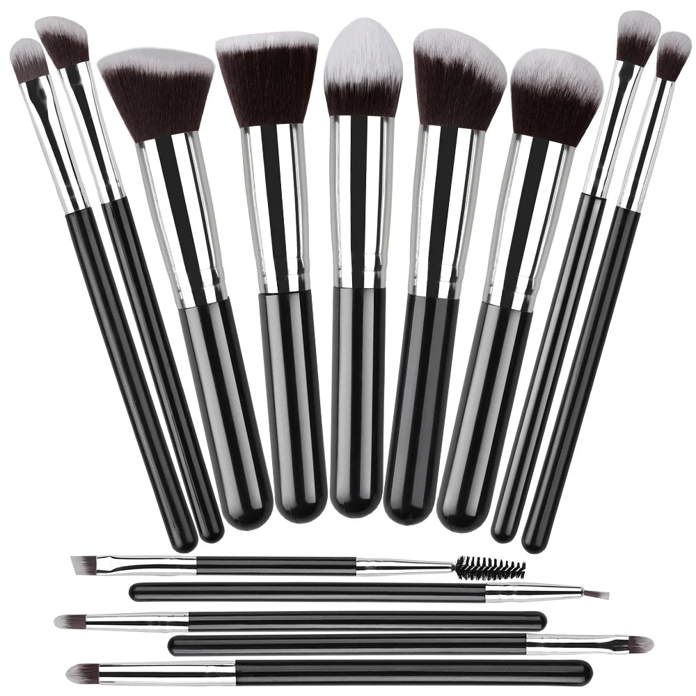 14-Piece Professional Makeup Brush Set Foundation, Soft & Fluffy