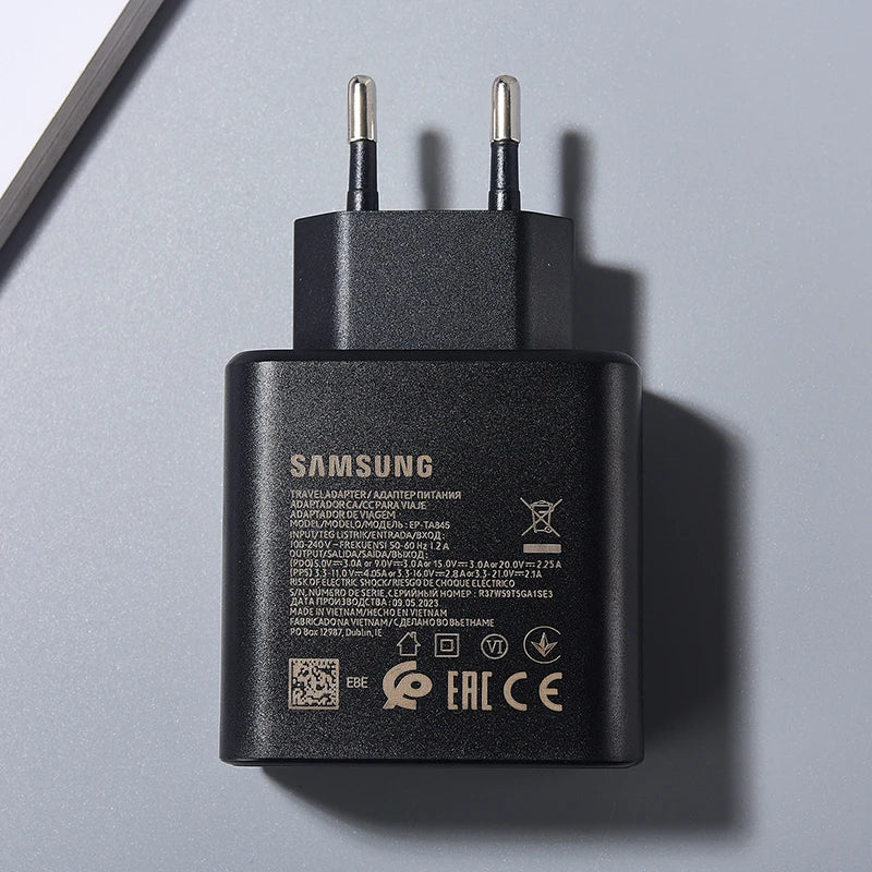 Samsung 45W USB-C Super Fast Charger – EP-TA845 Adapter for Galaxy S24/S23/S22/Z Fold Series