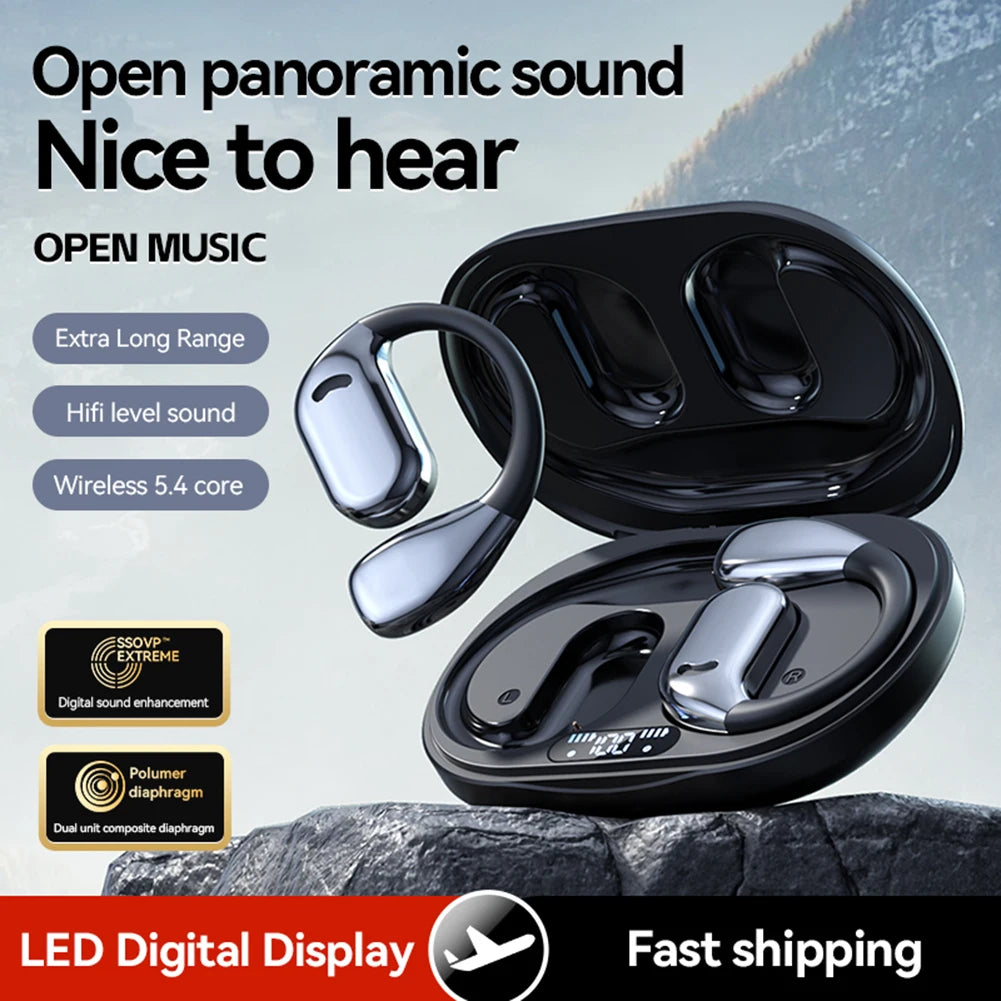 AI Smart Translator Earbuds 2025 – Real-Time 2-Way Bluetooth 5.4 Headphones” 🎧🌍