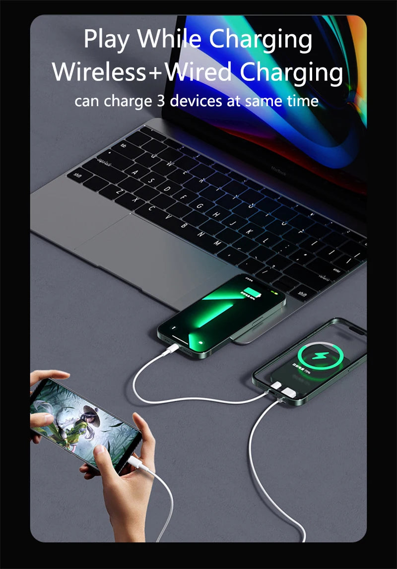 50000mAh Magnetic Wireless Power Bank – 22.5W Fast Charging