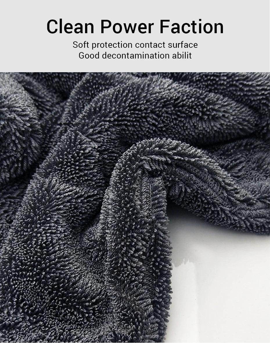 1200GSM Double-Sided Car Wash Towel – Super Absorbent Detailing Cloth