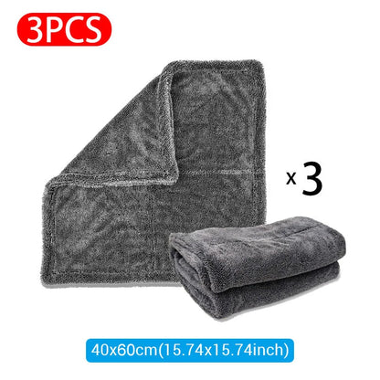 1200GSM Double-Sided Car Wash Towel – Super Absorbent Detailing Cloth