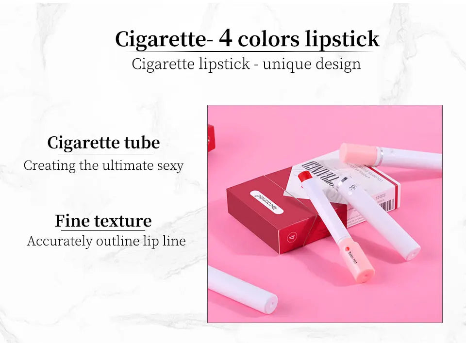 4-Piece Waterproof Matte Lipstick Set – Long-Lasting Perfect Valentine's Day Gift for Her