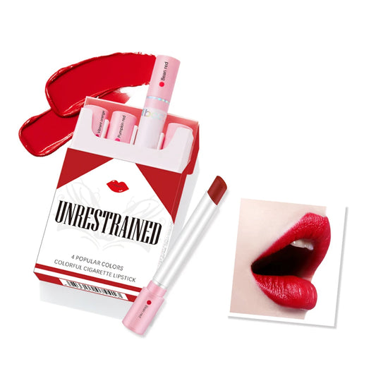 4-Piece Waterproof Matte Lipstick Set – Long-Lasting Perfect Valentine's Day Gift for Her