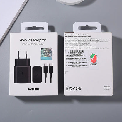 Samsung 45W USB-C Super Fast Charger – EP-TA845 Adapter for Galaxy S24/S23/S22/Z Fold Series