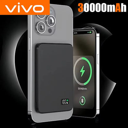VIVO 50000mAh Magnetic Power Bank with Display – Fast Wireless Charging