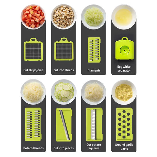 16-in-1 Multifunctional Vegetable Chopper & Slicer
