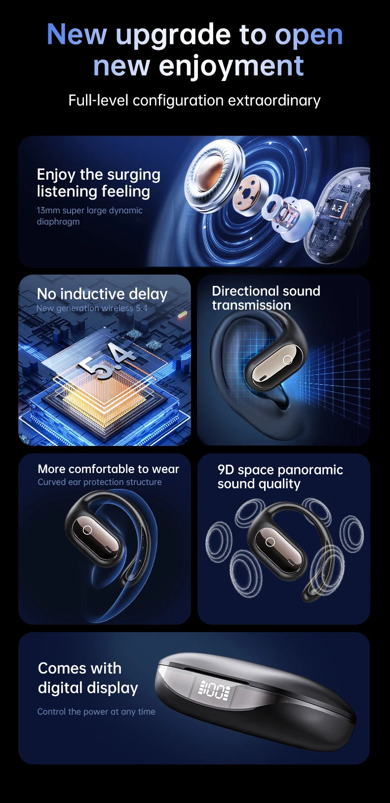 Real-Time Translator Earbuds – 144 Languages, Wireless Bluetooth Headphones