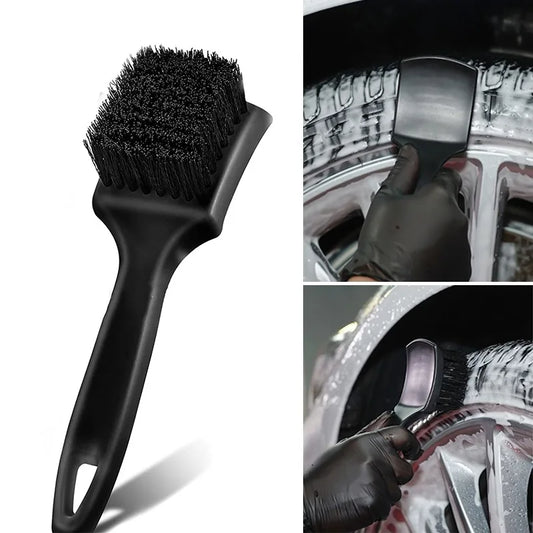 Car Wheel & Tire Cleaning Brush Kit – Rim, Hub & Carpet Detailing Tools
