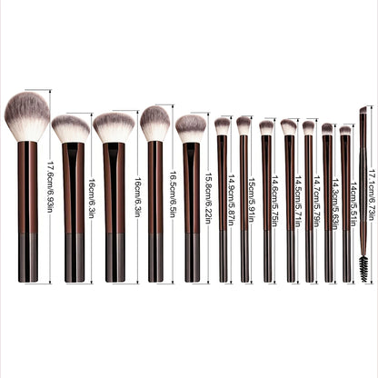 13PCS Professional Makeup Brush Set – Face & Eye Beauty Tools