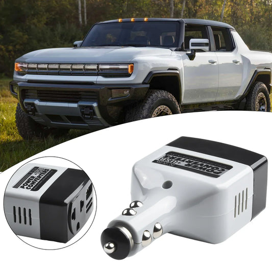Portable Car Power Inverter – 12V/24V DC to 220V AC Adapter Charger