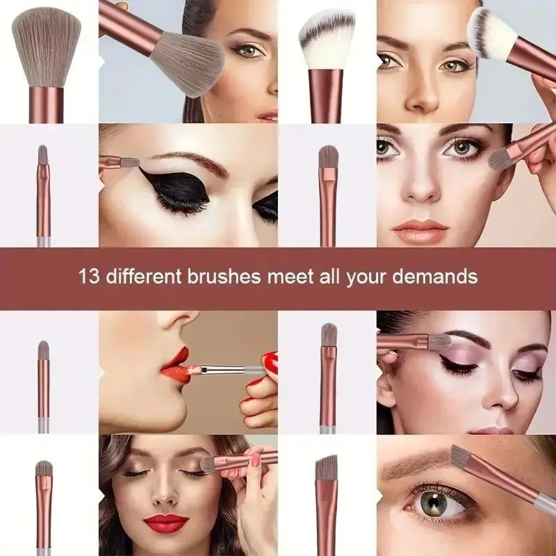 Professional Makeup Brush Kit – Powder, Foundation, Kabuki, Blending, Eyeshadow & Beauty Tools