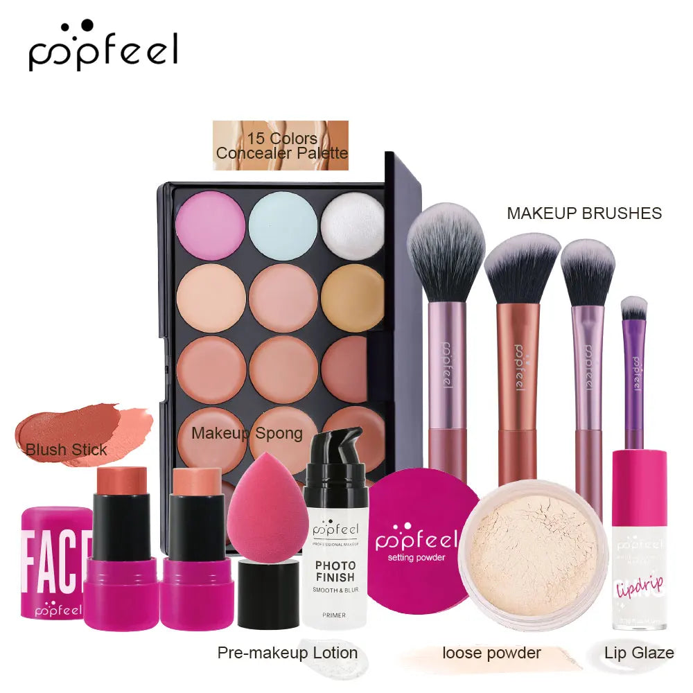 All-in-One Makeup Kit – Eyeshadow, Lip Gloss & More