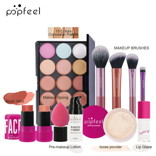 All-in-One Makeup Kit – Eyeshadow, Lip Gloss & More