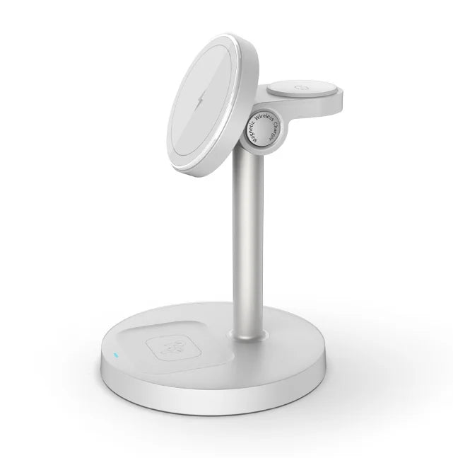 3-in-1 Magnetic Wireless Charger Stand for iPhone 13-16, iWatch 8-10, AirPods Pro