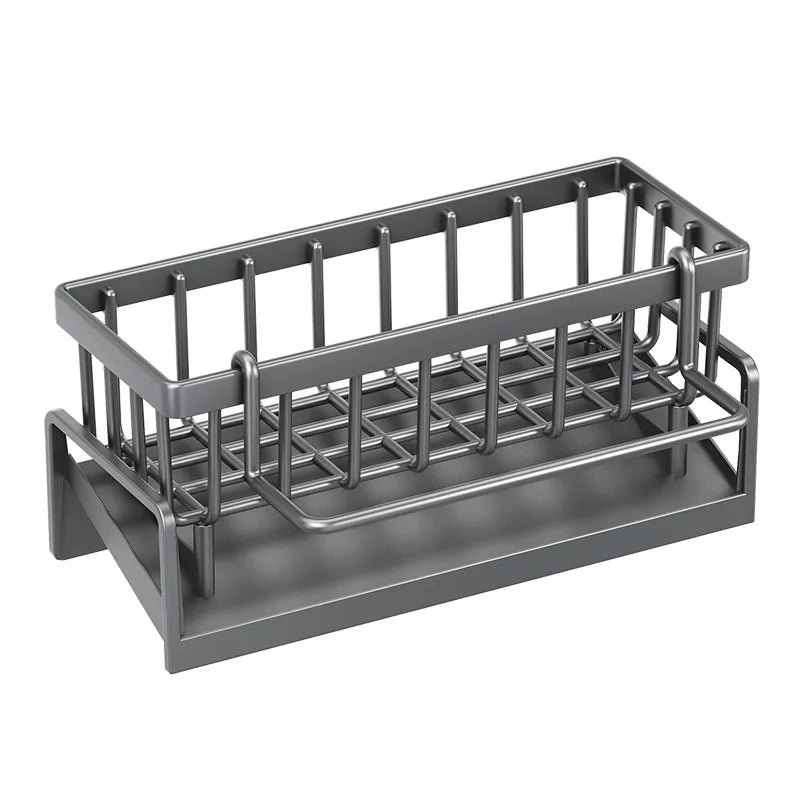 Sink Drain Rack – Sponge, Soap & Towel Holder