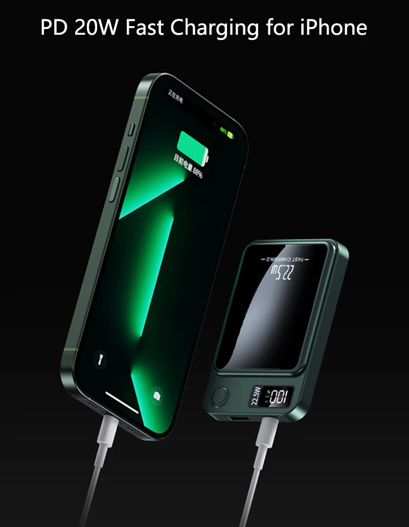 50000mAh Magnetic Wireless Power Bank – 22.5W Fast Charging