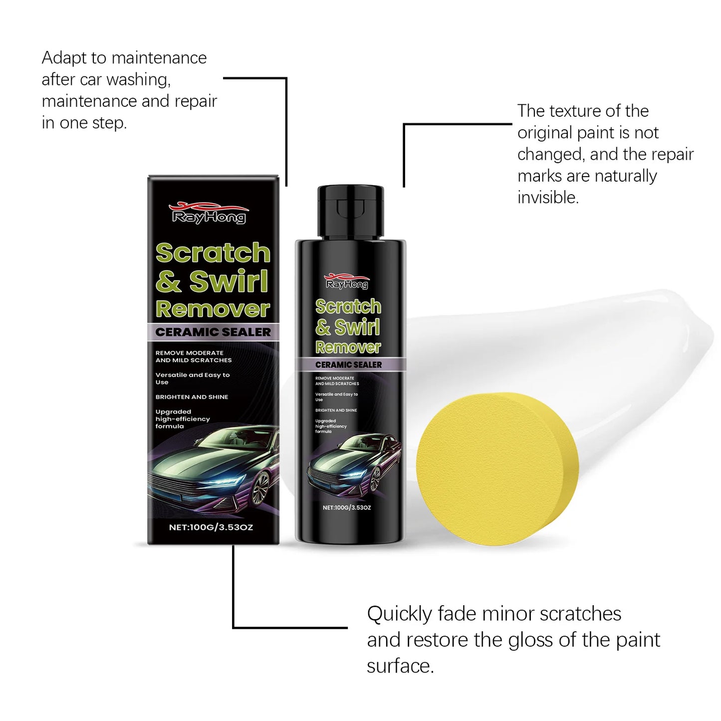 Car Scratch Repair Spray – Ceramic Coating & Polishing Cleaner