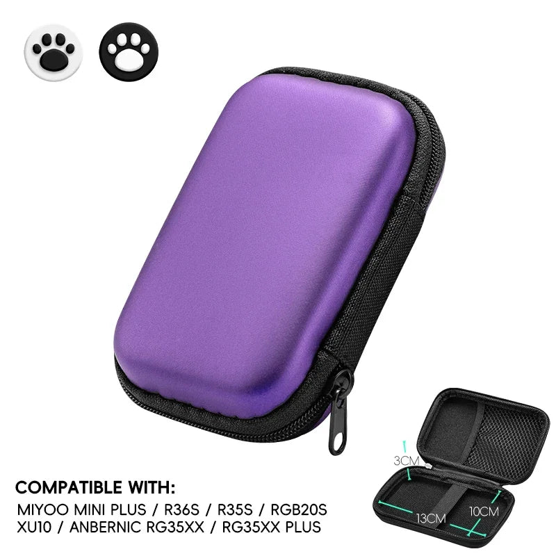 Protective EVA Case for Anbernic RG35XX, Miyoo Mini+ & R36S/R35S – Portable Gaming Console Bag