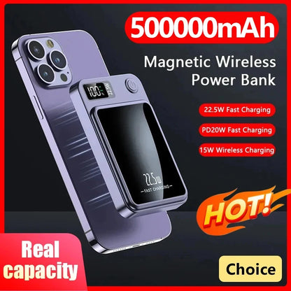 50000mAh Magnetic Wireless Power Bank – 22.5W Fast Charging