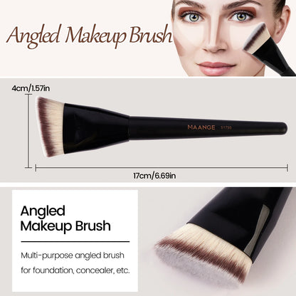 MAANGE 3PCS Foundation Brush Set with Storage Box