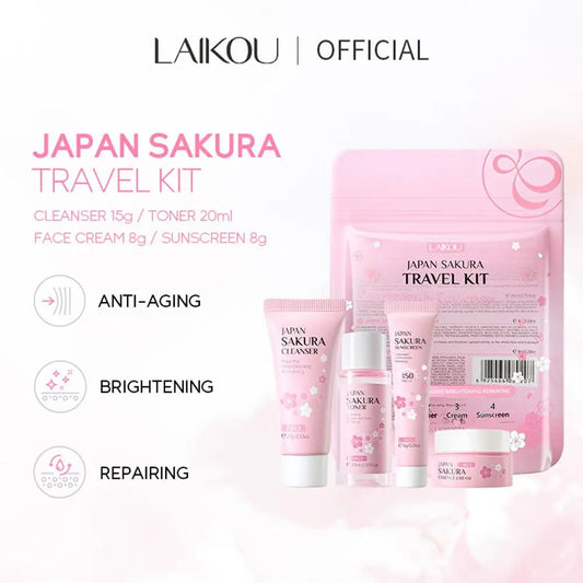 Sakura Beauty Set – Cleanser, Serum, Eye Cream & More