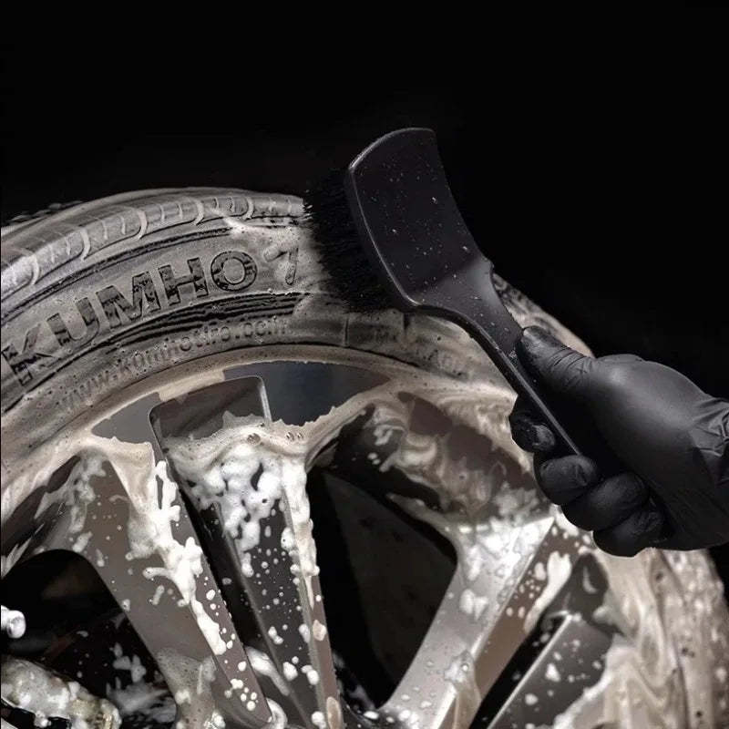 Car Wheel & Tire Cleaning Brush Kit – Rim, Hub & Carpet Detailing Tools