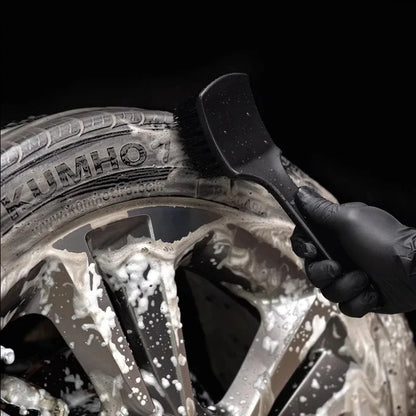 Car Wheel & Tire Cleaning Brush Kit – Rim, Hub & Carpet Detailing Tools