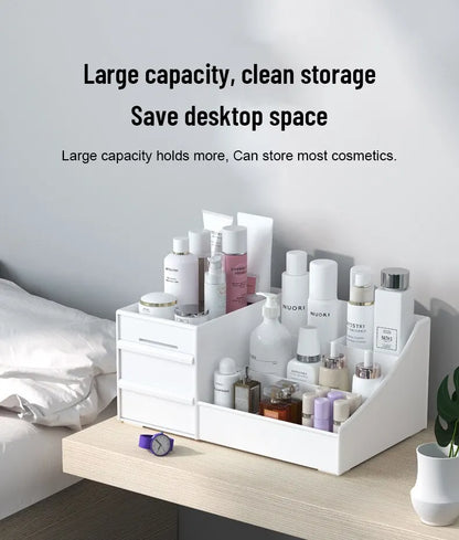 White Drawer Makeup Storage Box – Desktop Organizer