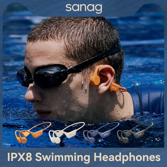 Sanag B60S Waterproof Bone Conduction Earphones – 64GB MP3