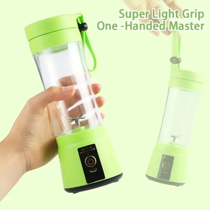 Portable USB Rechargeable Mini Juicer Blender – 380ml
