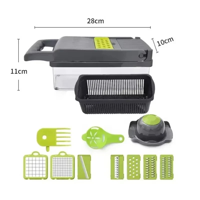 16-in-1 Multifunctional Vegetable Chopper & Slicer