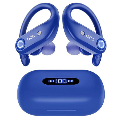 K23 TWS Bluetooth 5.0 Earbuds with Mic & Earhook – Noise Cancelling Wireless Sports Headphones