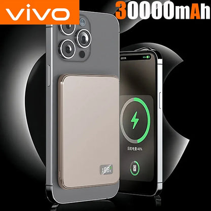 VIVO 50000mAh Magnetic Power Bank with Display – Fast Wireless Charging