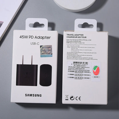 Samsung 45W USB-C Super Fast Charger – EP-TA845 Adapter for Galaxy S24/S23/S22/Z Fold Series