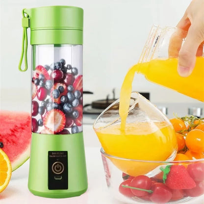 Portable USB Rechargeable Mini Juicer Blender – 380ml
