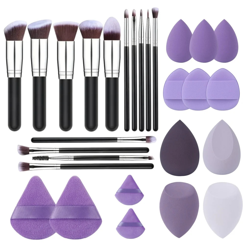 14-Piece Professional Makeup Brush Set Foundation, Soft & Fluffy