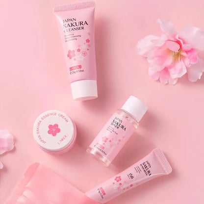 Sakura Beauty Set – Cleanser, Serum, Eye Cream & More